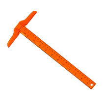 2Pièces Règle En T Orange, Double Pour Mesure Précise Durable