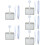 10Pcs Reusable Grey Horizontal Card Sleeves Protective Badge Holders 11