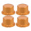 12Pièces Boutons Volume Ampli Confort Plastique Transparent 2