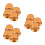 12Pièces Boutons Volume Ampli Confort Plastique Transparent 4