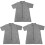 3Pcs Short Sleeve Grey Grooming Clothes Durable Professional 1