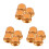 12Pièces Boutons Volume Ampli Confort Plastique Transparent 7