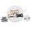 4Pièces Boucles Métal Accessoire Ceinture Sac Élégant Résistant 11