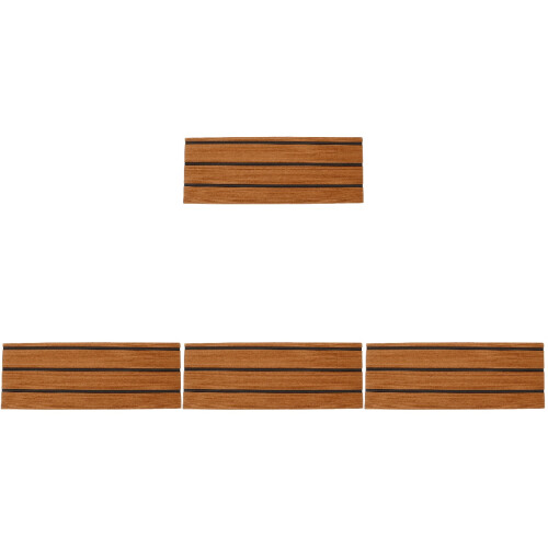 4Pcs Eva Rv Step Covers Light Brown Durable Camper Stair Accessories