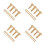 56Pairs Copper Handle Fasteners Golden DIY Rivets for Secure Fix 1