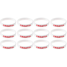 12Pcs Soft Silicone Country Wristbands for Football Match and Games