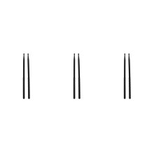 Nylon Drumsticks for Adults with Non-Skid Covers Black Durable