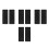 8Pcs Silicone Toaster Lid Cover Black 2 Slice Kitchen Use 1