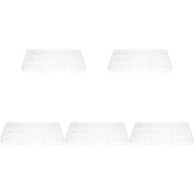 5Pcs Transparent PP Chocolate Mold Multi-Cave Kitchen DIY Baking Tray