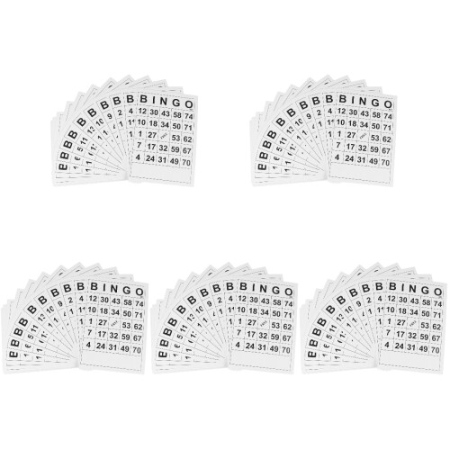300Pcs White Cards for Kids Educational Game Durable Sheet