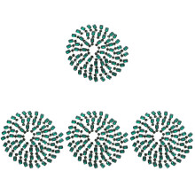 4Pcs Alloy Crystal Wedding Charm DIY Bridal Sash Belt Clothes Applique