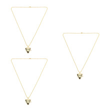 3Pièces Colliers Cœur Femme Cadeau