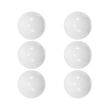 6Pcs White Small Roulette Wheel Beads for Interactive DIY Game Play