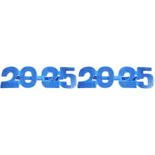 2Stk Stylische Blaue 2025 Party-Sonnenbrillen Partydeko