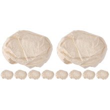 10Stk Backkorb Stoffabdeckungen Brotfermentation Beige