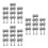 30Pcs Durable Silver Chain Link Connector Heavy-Duty Motorcycle Tool 5