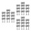 30Pcs Durable Silver Chain Link Connector Heavy-Duty Motorcycle Tool 7