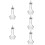 5Pcs Small Glass Bitters Bottles Gold Decorative Wine Holders 11