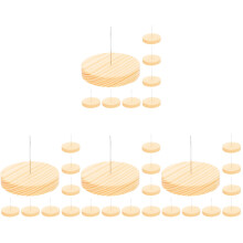 32Pcs Multi-Color Wood Metal Felt Doll Stand Durable Display Rack