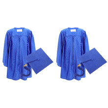 2Sets Durable Graduation Gown and Cap with Tassel 2024