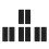8Pcs Silicone Toaster Lid Cover Black 2 Slice Kitchen Use 5