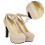1Paire Chaussures Dorées 3