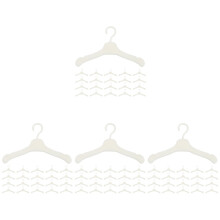 4 Count Plastic Hangers Clothes Mini Clothing Rack Jewellery Wardrobe
