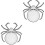 2Pcs Reusable Fruit Tray Spider Shaped Daily Use Dessert Plate 1