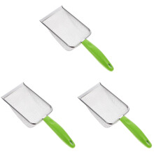 3Pcs Multi-Use Green Mesh Beach Sand Filter with Metal Handle