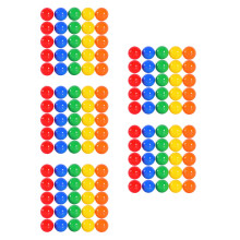 250Pcs Lightweight Plastic Balls Openable Colored Party Balls