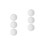 6Pcs White Small Roulette Wheel Beads for Interactive DIY Game Play 5
