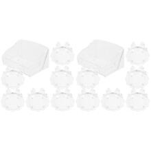 2Sets Cute Acrylic Cup Pads Heat Insulation Coasters for Dining Table