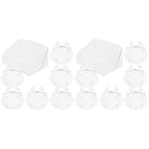 2Sets Cute Acrylic Cup Pads Heat Insulation Coasters for Dining Table