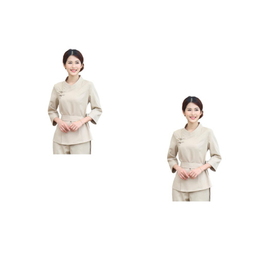 2Ensembles Combinaisons Coiffure Beige Élégantes Et Durables