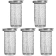 5Pcs Stainless Steel Tea Leaf Strainers Silver Tea Infuser Set