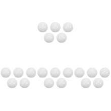 20Pcs White Acrylic Poker Wheel Beads for Festival and Home Games