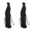 2Pcs Black Bungee Cord Elastic Rope for Clothes Soft Stretch Strings 1