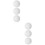 6Pcs White Small Roulette Wheel Beads for Interactive DIY Game Play 6