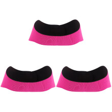 3Pcs Scuba Fabric Swimming Headbands Rosy Waterproof Ear Covers