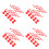 40Pcs Plastic Arrow Game Red Desktop Toy for Game Night 5