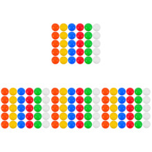 120Pcs Assorted Color PVC Balls Openable Sphere Game Balls