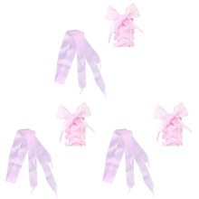 3 Pairs Shoe Lace For Party Dancing Sneakers Glitter Child Pink