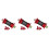 3Pcs Red Titanium Alloy Central Suitable for Mtb Folding Bikes 7