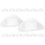 60Pcs Tiny White Plastic Cowboy Hats for DIY Doll and Craft Projects 2