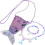 3Sets Paarse Kralen Schelp Ketting En Armband Set 2