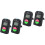 4Pcs Four-Digit Black LED Display Reversible Digital Counting Clicker 4