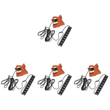 4Sets Coffee Pet Harness and Leash Set Wear-Resistant Small Pets Rope