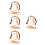 4Pcs Ski Harness Adjustable Nylon Skiing Traction Straps 1