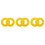 6Pcs Vehicle Shock Absorption Rubber Rings Yellow Auto Buffer Cushions 8