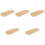 5Pcs Elegant Oval Vanity Tray White Bamboo ABS for Home Storage 4
